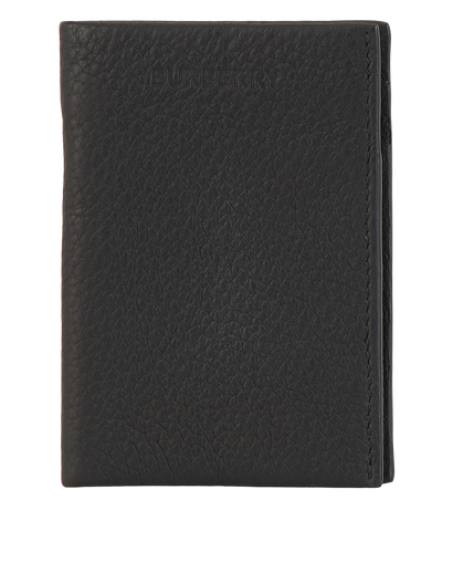 Burberry Folding Card Case, £180, Accessories, Black, Leather, Front view